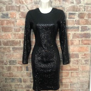 Vintage Little Black sequin Dress